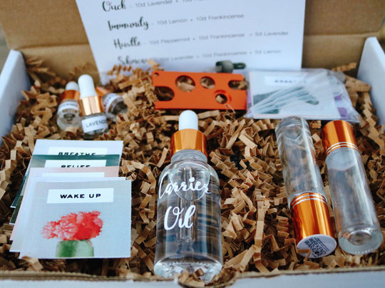 Essential Oil Roller Ball Blend Diy Craft Kit, Recipes, Do It Yourself Kit, Make Essential Oil Roller Ball Blends At Home