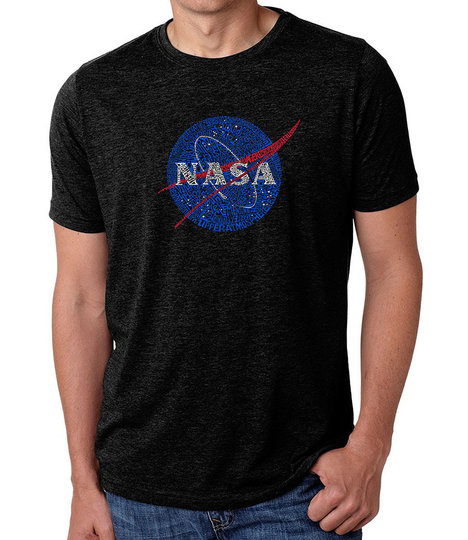 Men's Premium Blend Word Art T-Shirt - Nasa's Most Notable Missions