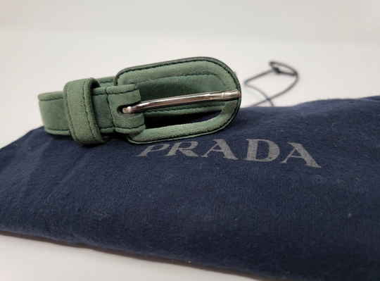 Prada Agave Suede Belt