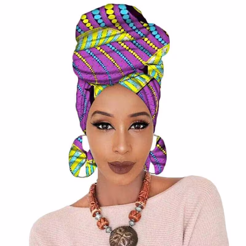 African Print Headwrap + Mask Earrings Set, Ankara Head Wrap, Headwrap For Women, Juneteenth Headwrap, Scarf, Turban, Gift Her