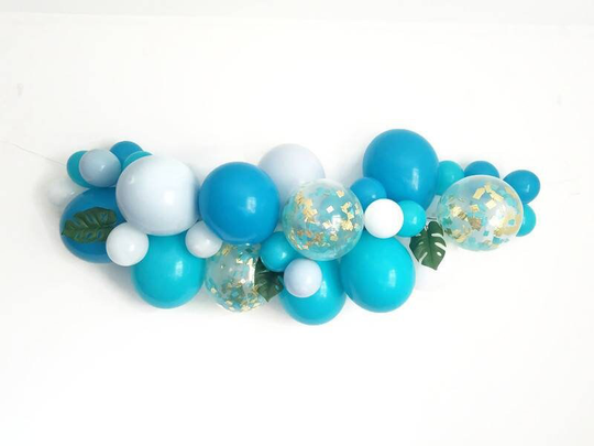 Balloon Garland, Diy Balloon Garland Kit, Blue Garland, Complete Kit.diy Garland, Blue Balloons, Birthday Decor