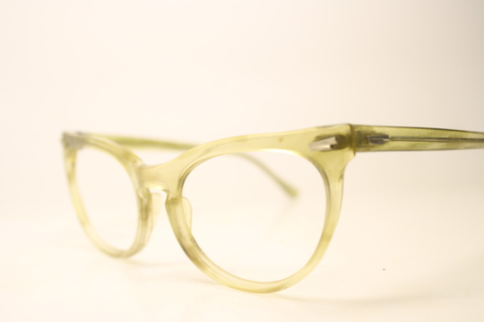 Yellow Cat Eye Eyeglasses Unique Vintage Eyewear Retro Glasses