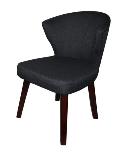 ORE International Concave Modern Gray Blend Contemporary Accent Chair | HB4622