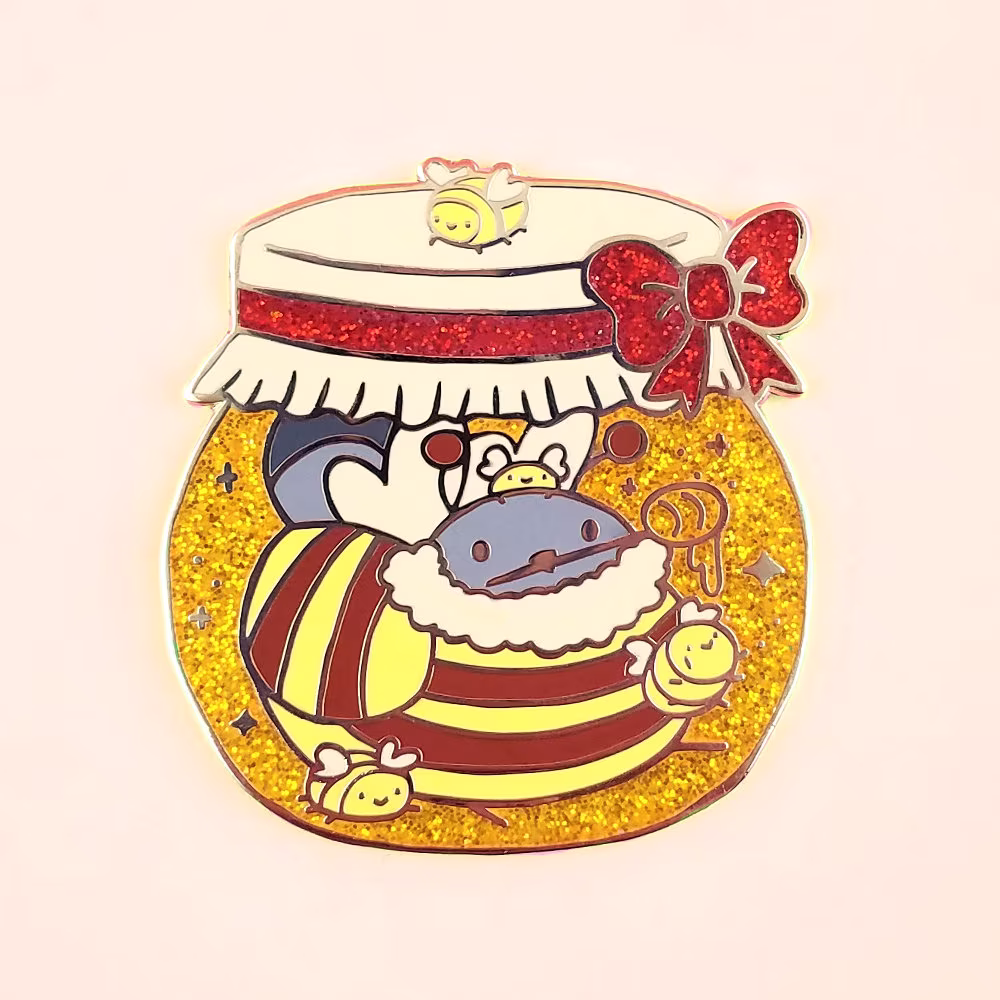 Honey Poe Pin Hard Enamel Bird Dove Mail Delivery Lapel Brooch Badge Flair Hat Nature Animal Birds Kawaii Cute Post