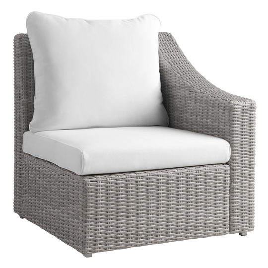 Gray All Weather Veracruz Outdoor Patio Sectional Left Armchair - Resin by World Market
