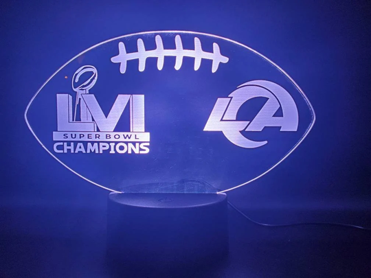 Football Los Angeles Rams Super Bowl Champions Lamp