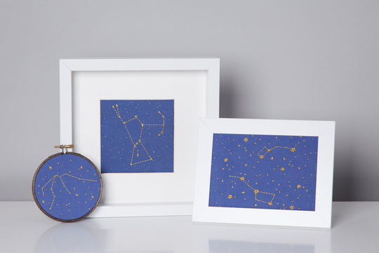Any Four Constellation Embroidery Kits - Zodiac, Orion, Dippers Embroidery Kit, Diy Gift