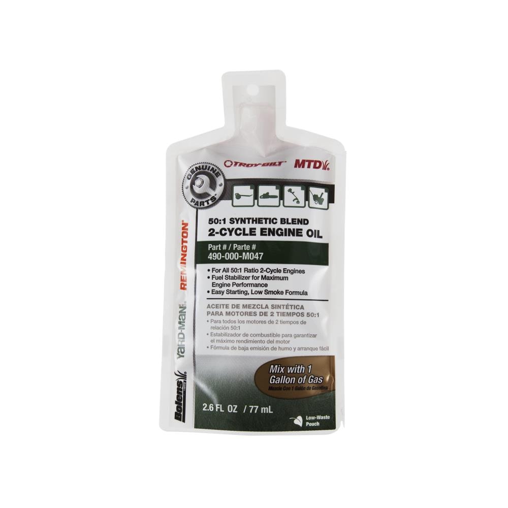 MTD Genuine Parts 2.6-oz 2-Cycle Synthetic Blend Engine Oil | 490-000-M047
