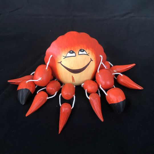 Red Crab - Handmade Art Gifts For Seafood Lovers Gift Nautical Mom- Decorative Collectibles Wooden Figurine