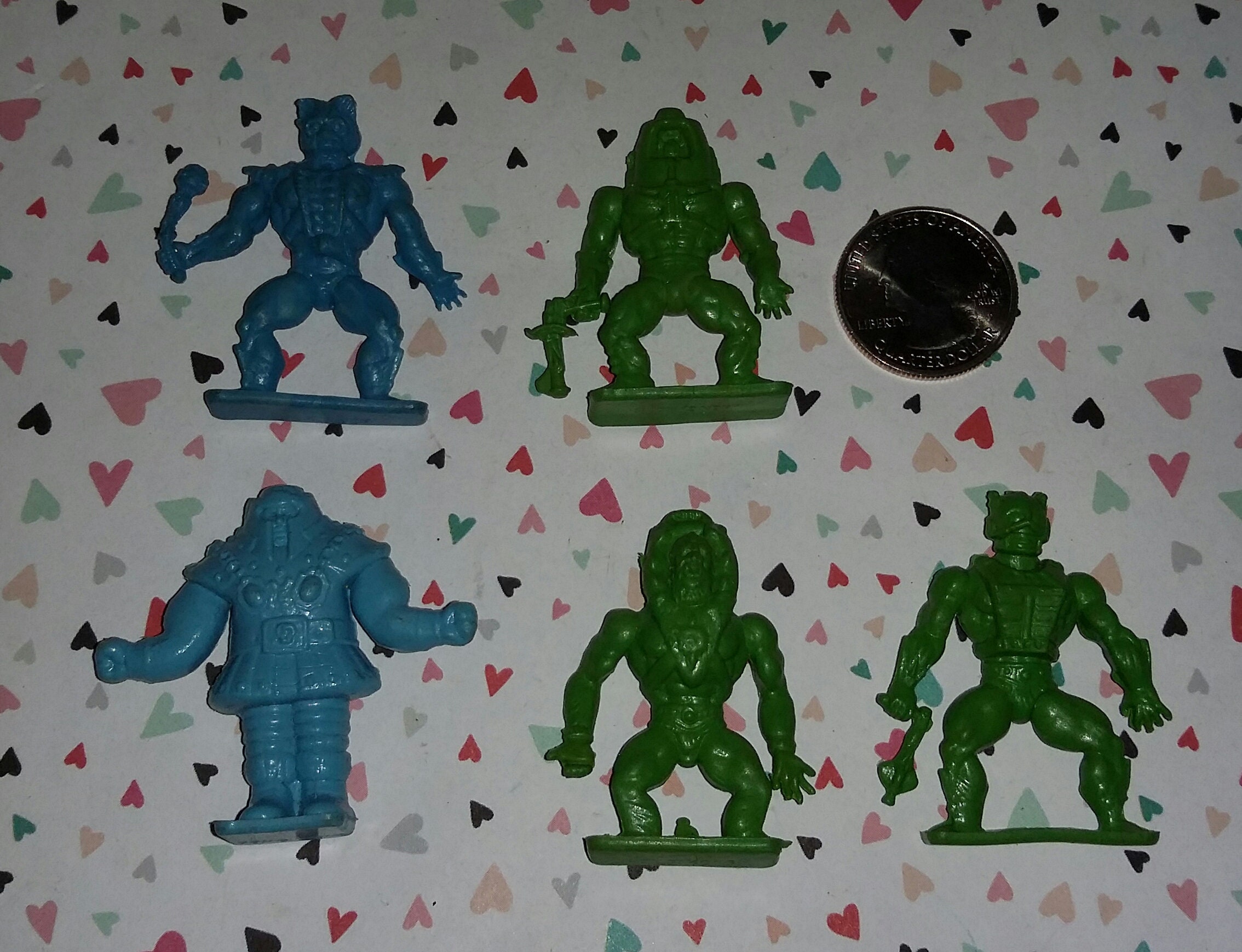 Vintage 1980S Masters Of The Universe Vending Machine Figure Lot