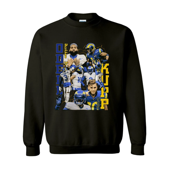 Cooper Kupp & Odell Beckham Jr. Rams Crewneck Sweatshirt