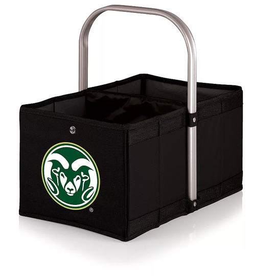 Picnic Time Colorado State Rams Urban Collapsible Basket, Black