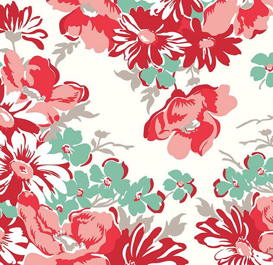 Wide Back Cook Book Cayenne By Lori Holt For Riley Blake Designs, Fall Fabric, 1/2 Yard - Cut Continuously, Wb11776-Cayenne