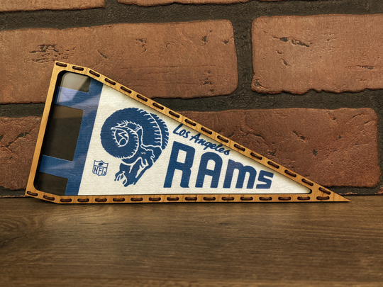 Framed 1970's Los Angeles Rams Nfl Mini Vintage Pennant