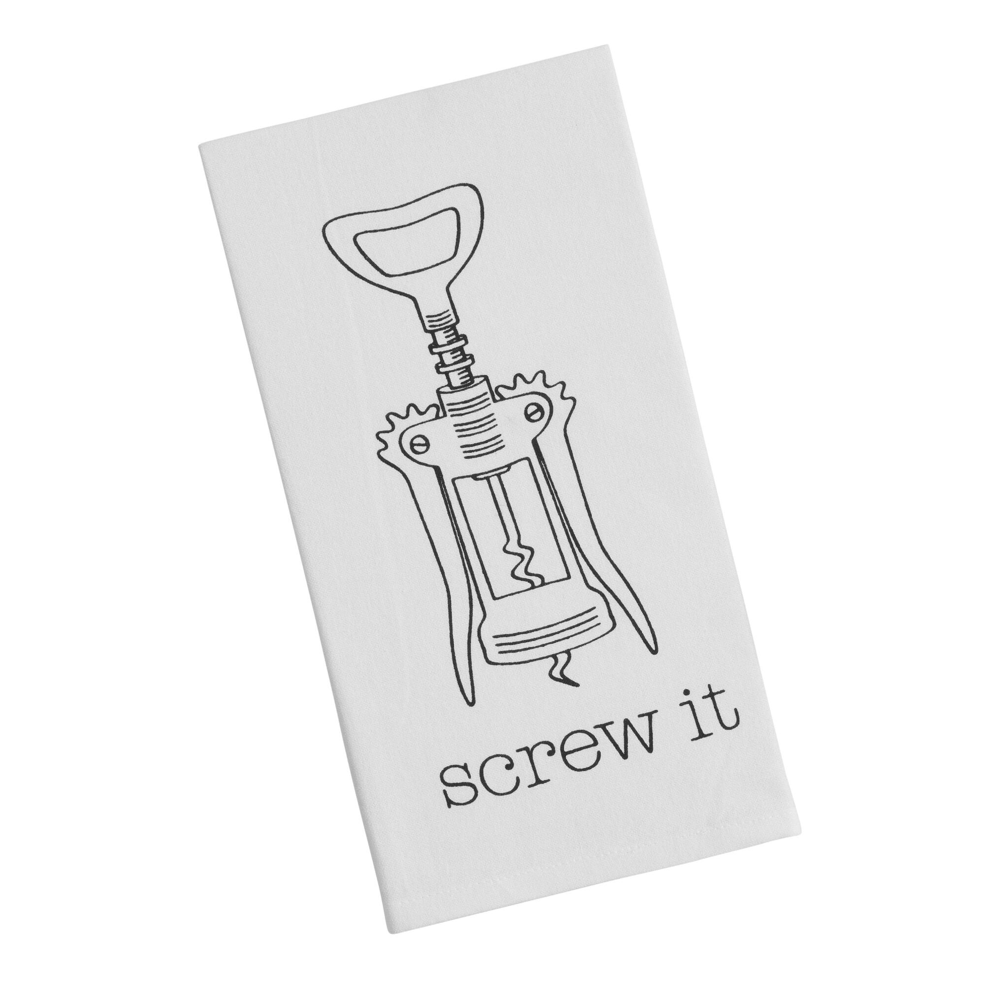 Screw It Kitchen Towel - Cotton by World Market