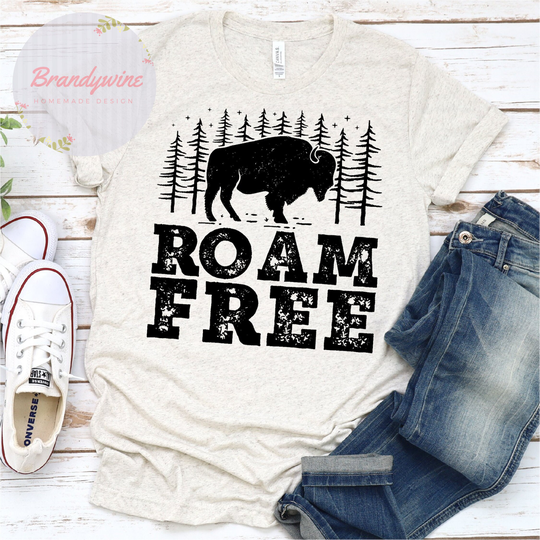 Roam Free Shirt, Outdoors Lover Camping Shirt For Her, Fun Girls