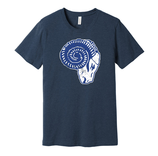Cleveland Rams 1930S Throwback Tee - Retro Distressed Logo Defunct Football Team S M L Xl Xxl 3Xl Navy Red Black White Grey Color Choice