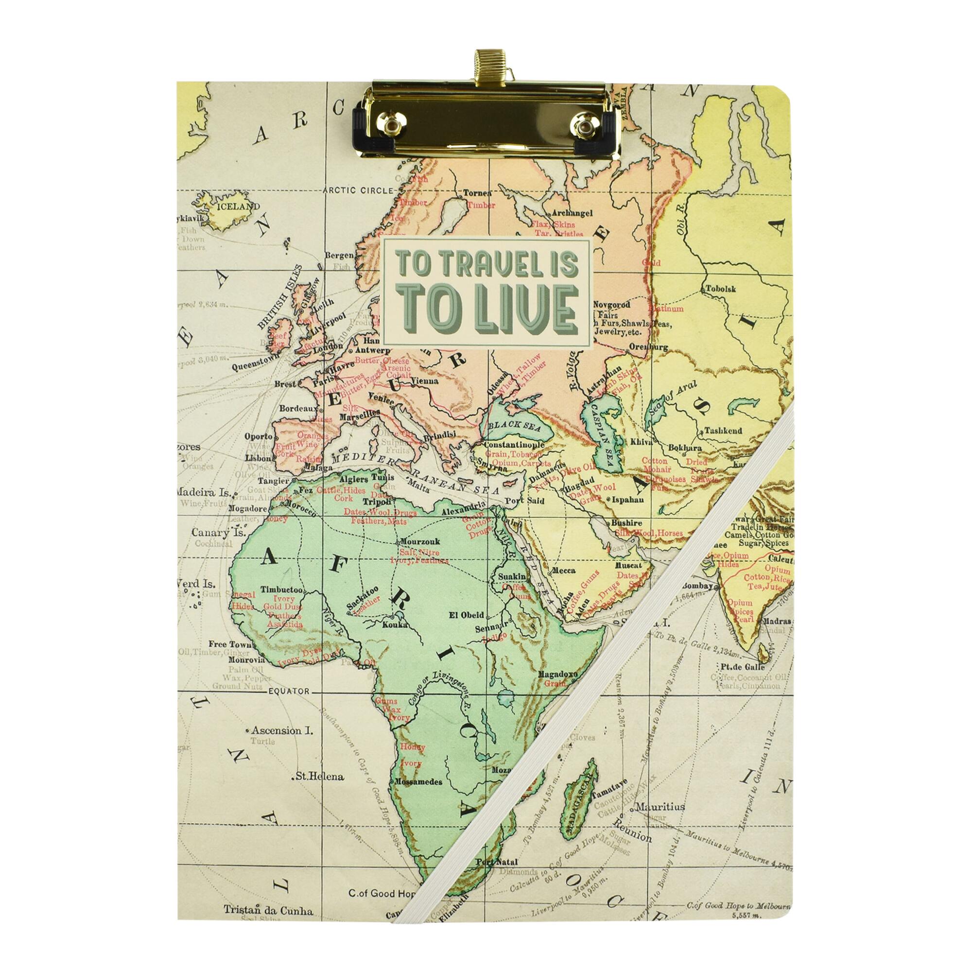 Legami Travel Map Clipboard Folder: Multi - Paper by World Market