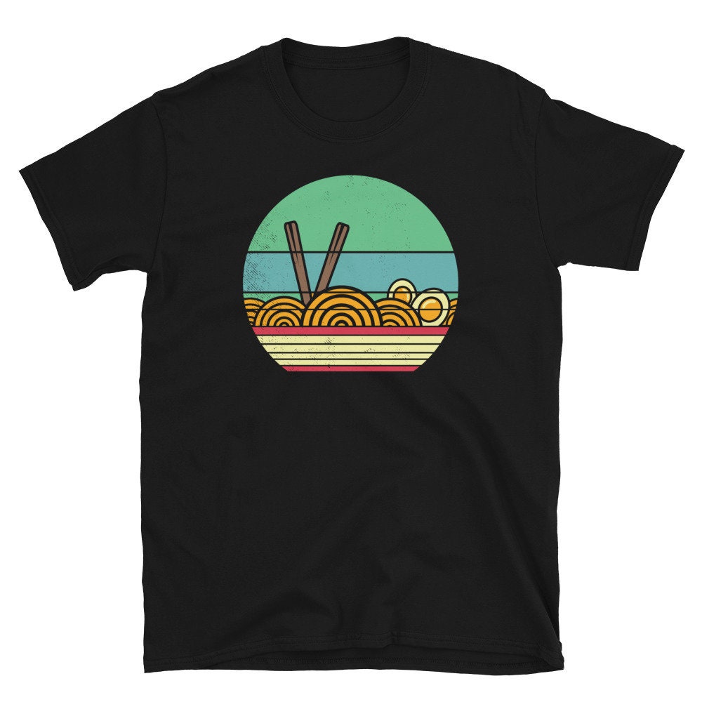 Ramen Japanese Noodles Retro Vintage Funny T-Shirt