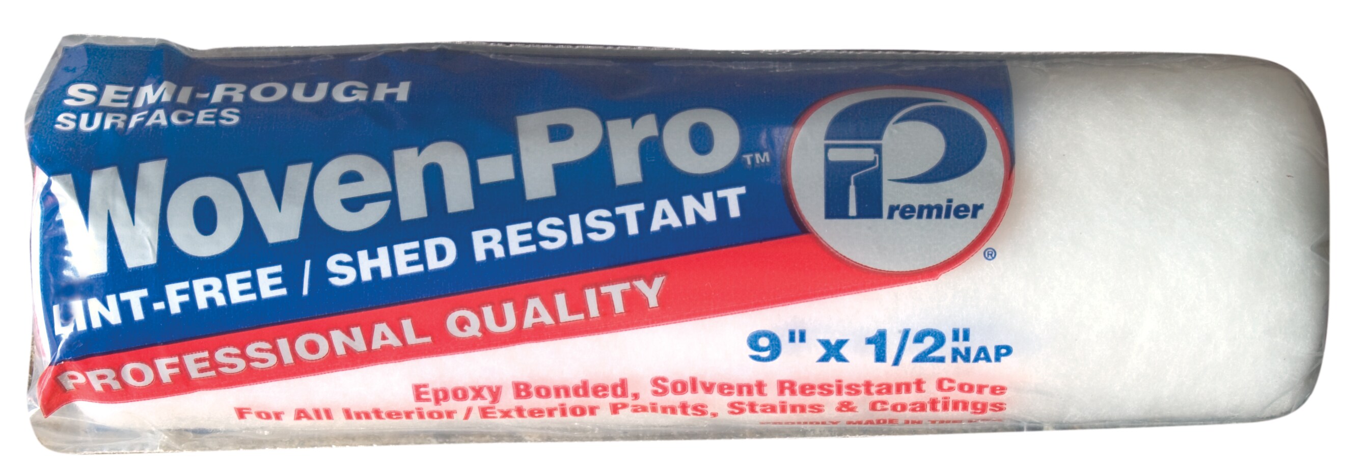Premier WOVEN-PRO 9-in x 1/2-in Woven Synthetic Blend Paint Roller Cover | R943