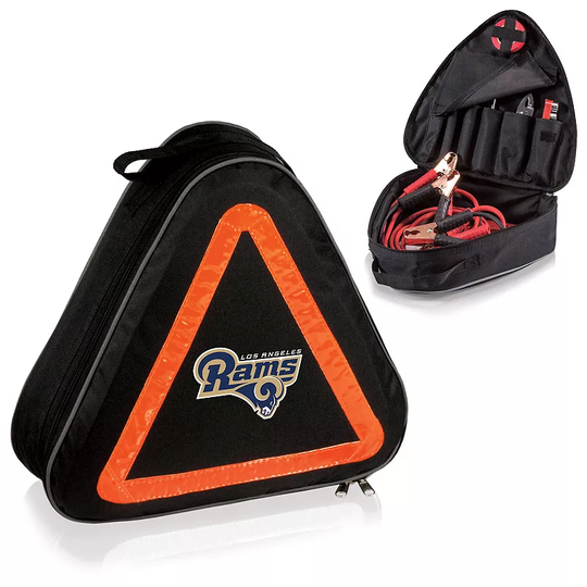 Picnic Time Los Angeles Rams Roadside Emergency Kit, Black