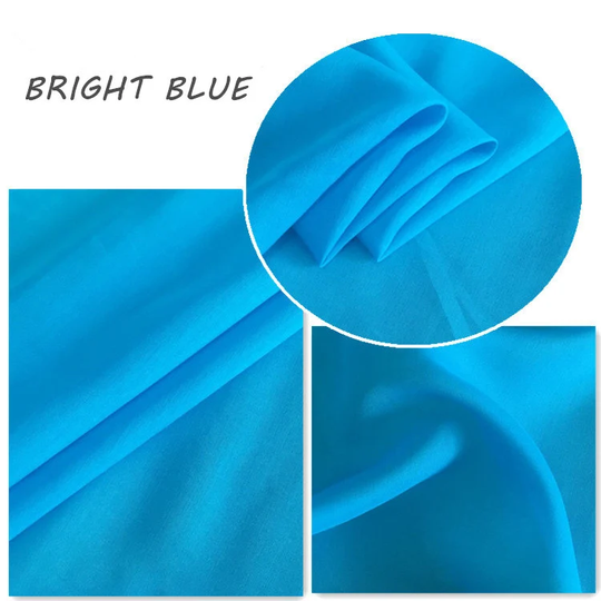 9 Momme Silk Cotton Blended Fabric For Dress Lining, Solid Color 30% 70 Lining Design, 41 Colors