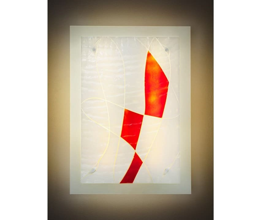 Unique Lighting Wall Art Hangings, Glass For Interior Design. Stained Panel Is Various Sizes & 33 Colors