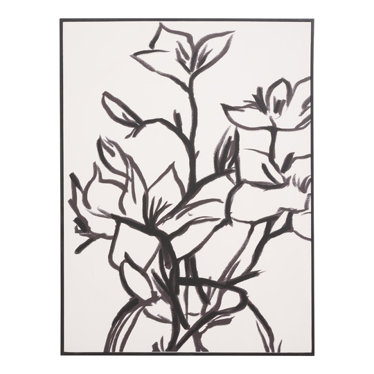 Botan by Dan Hobday Framed Canvas Wall Art: Black - Large by World Market