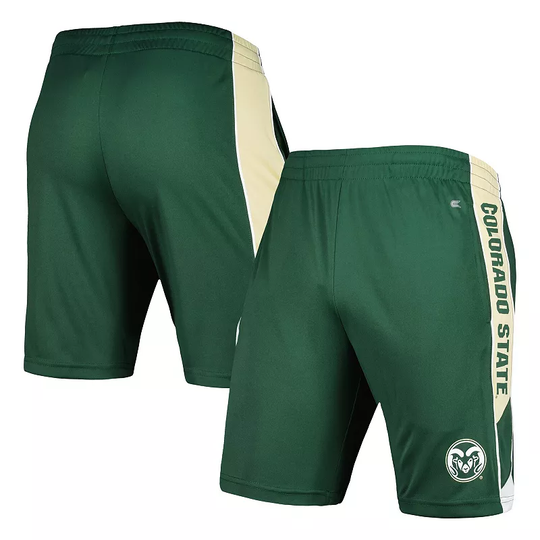 Men's Colosseum Green Colorado State Rams Pool Time Shorts, Size: 3XL
