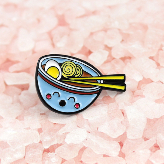 Noodle Food Bowl Ramen Pin Kawaii Lapel Pins Enamel Pins Set Lapel Hard Cute Birthday Gift For Her
