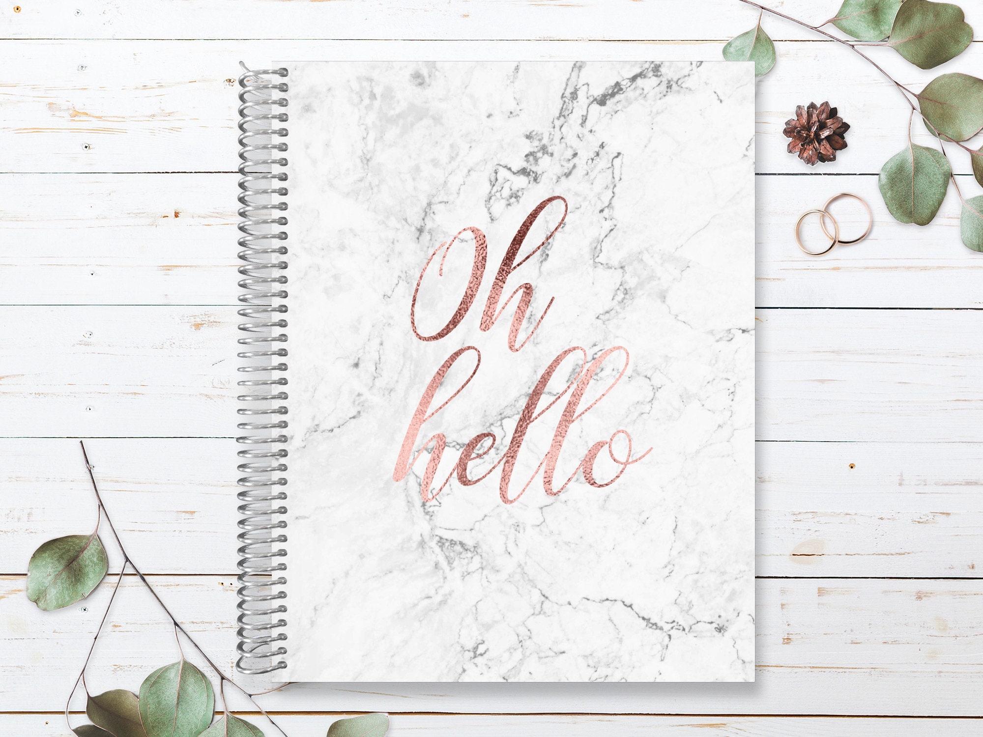 Custom Wedding Planner, Planner Organizer, Engagement Gift For Bride, Bridal Gift Idea, Planning Guide, Oh Hello