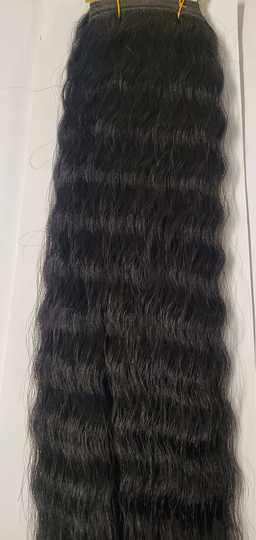 Human Hair Blended Super French Weaving; Wet & Wavy; Tangle-Free; Weft; Sew-In; For Women; Janet