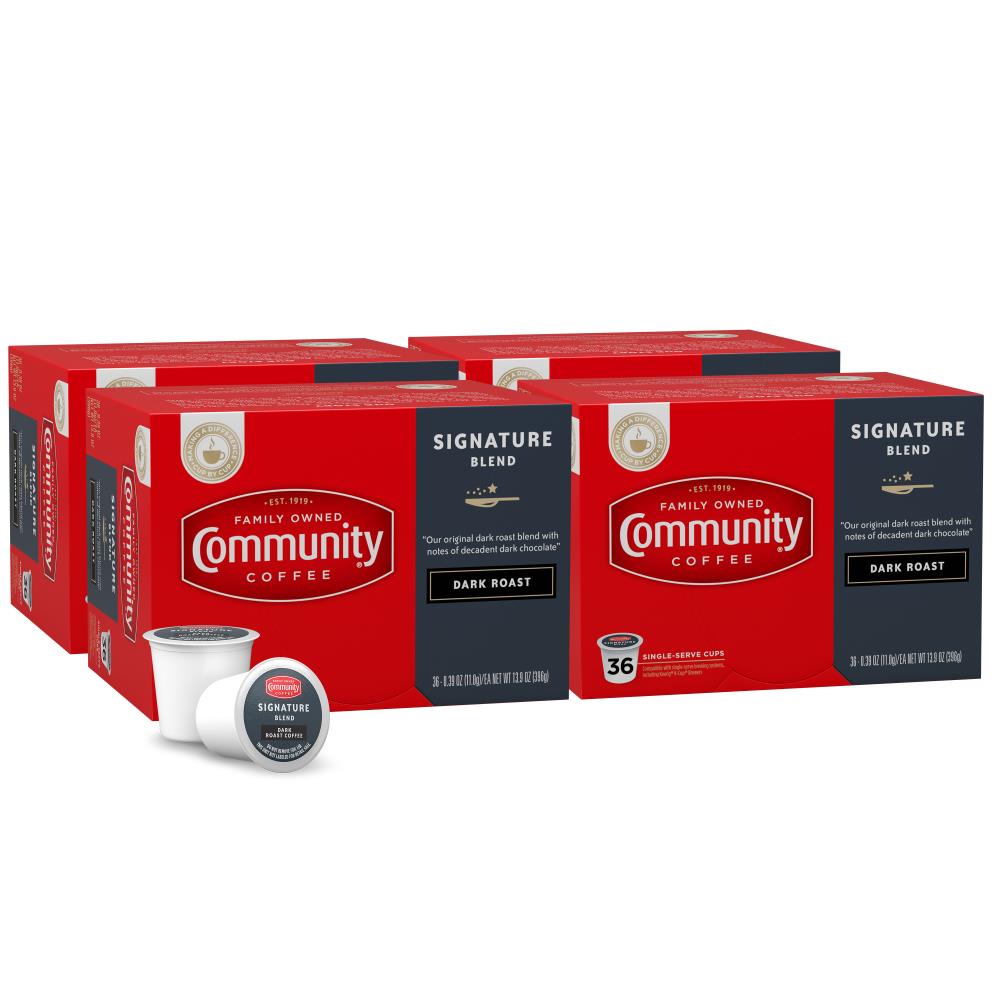 Community Coffee Community Coffee Signature Blend Dark Roast Single Serve -Cup, 144 | 16313-4