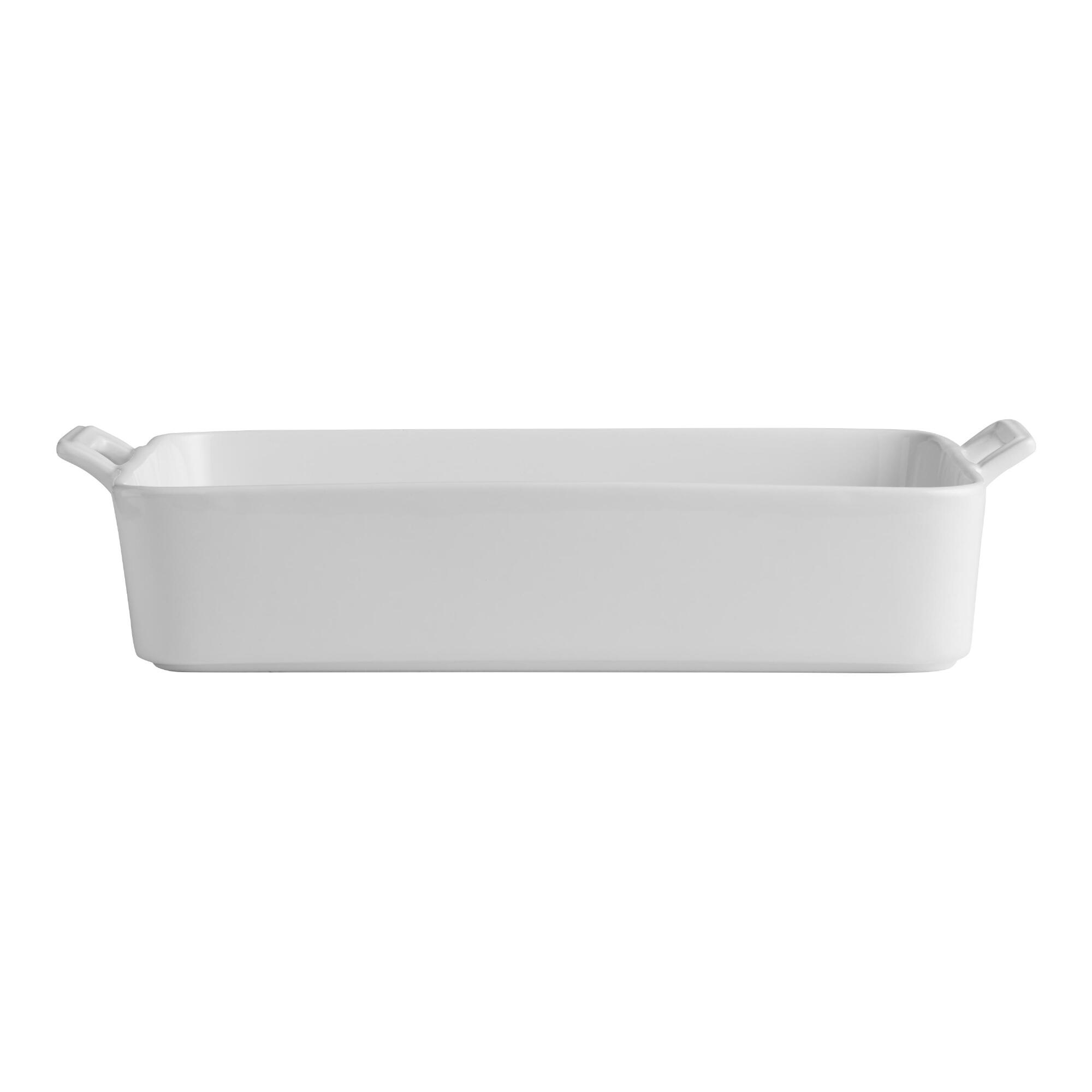 White Ceramic Lasagna Pan by World Market