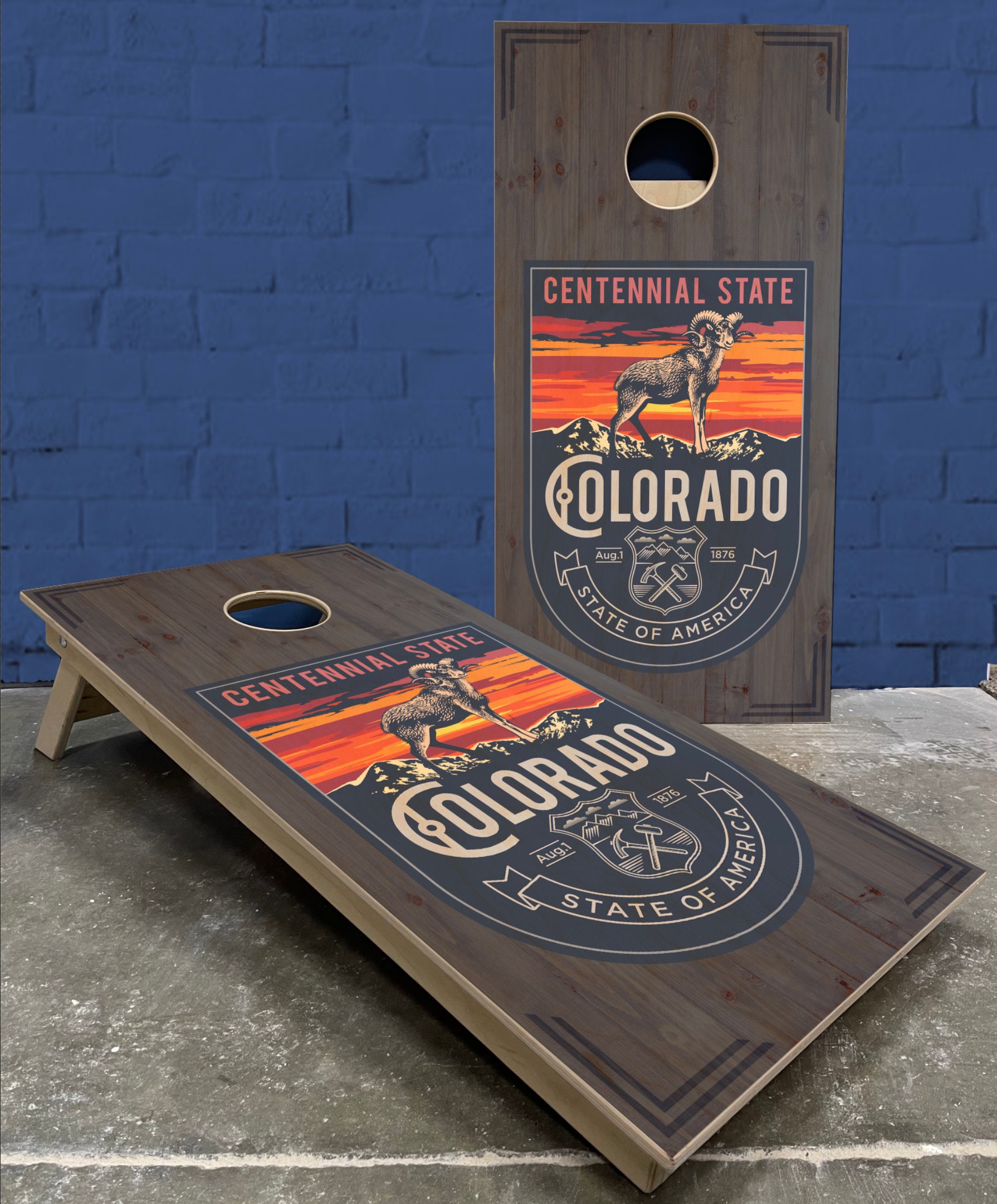 Centennial Ram Cornhole Boards