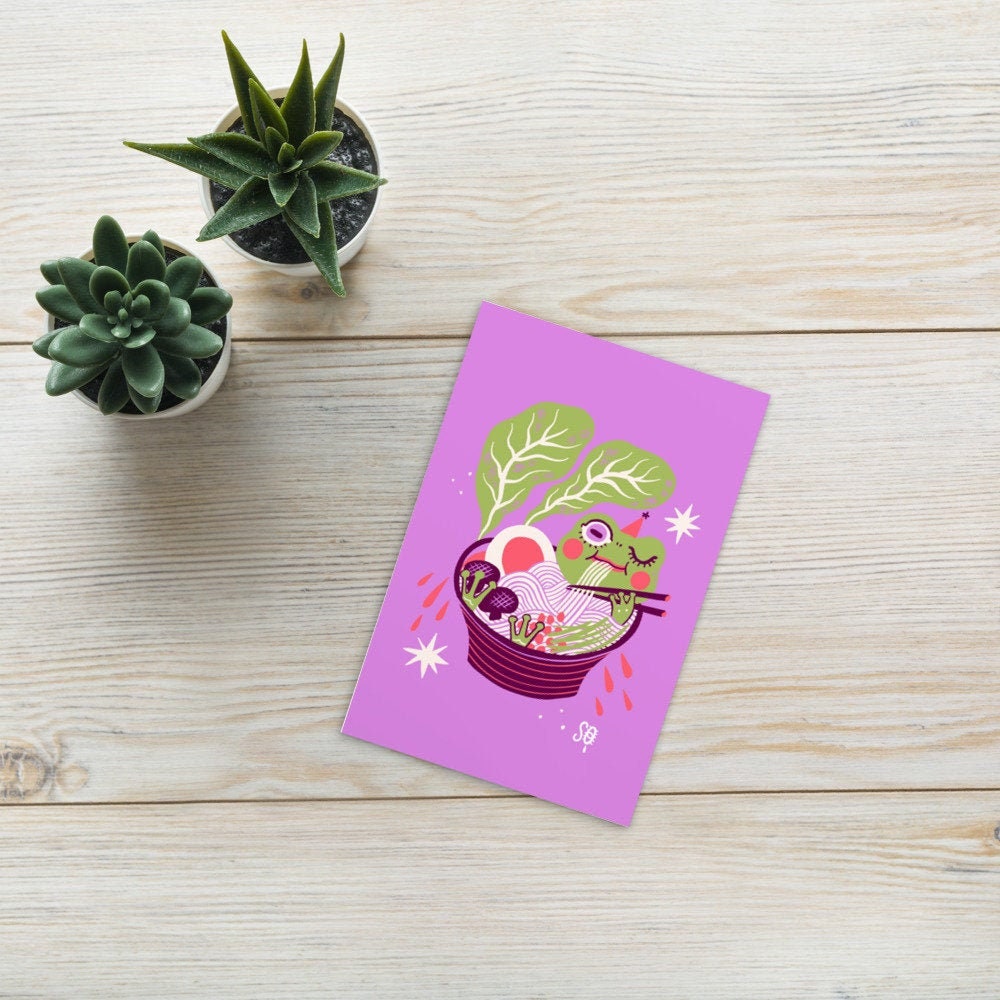 Ramen Froggy - Postcard