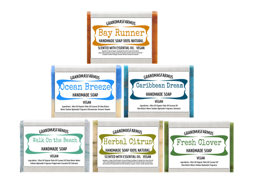 Unisex Soaps Handmade Soap Bars Pick Your Favorite Scents Artisan Soap, Cold Process Hand Crafted Bulk