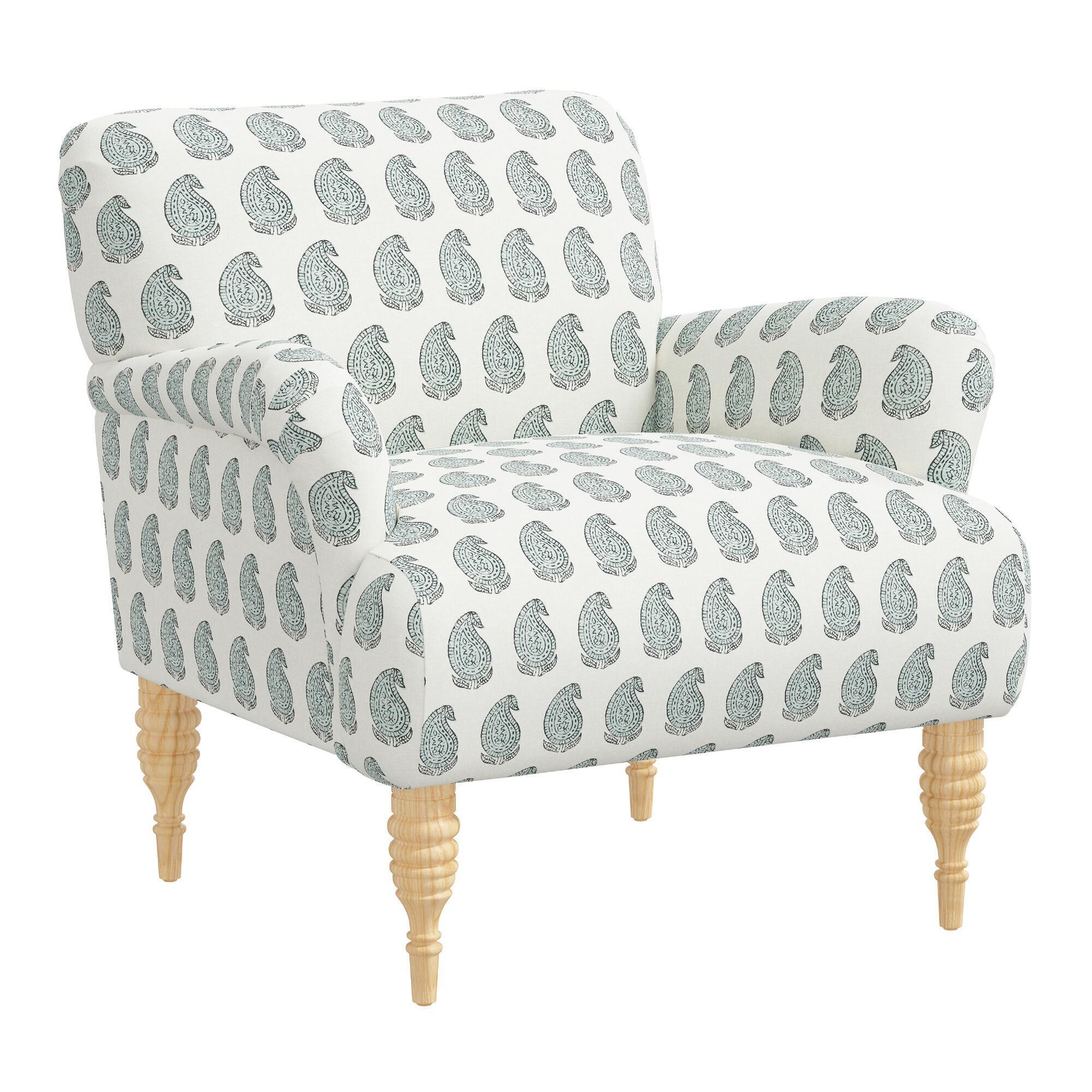 Davis Upholstered Armchair: Blue by World Market