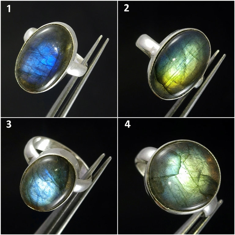 Silver Labradorite Ring, Rainbow Ring Plated. Simple Ring, Silver For Women, Silver With Stone, Labradorite Jewelry