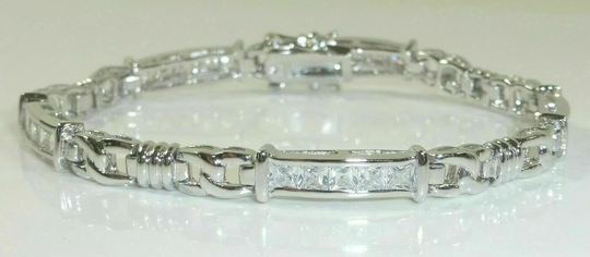 Silpada 925 Sterling Silver Cubic Zirconia Tennis Bracelet Cz B0764 Rare