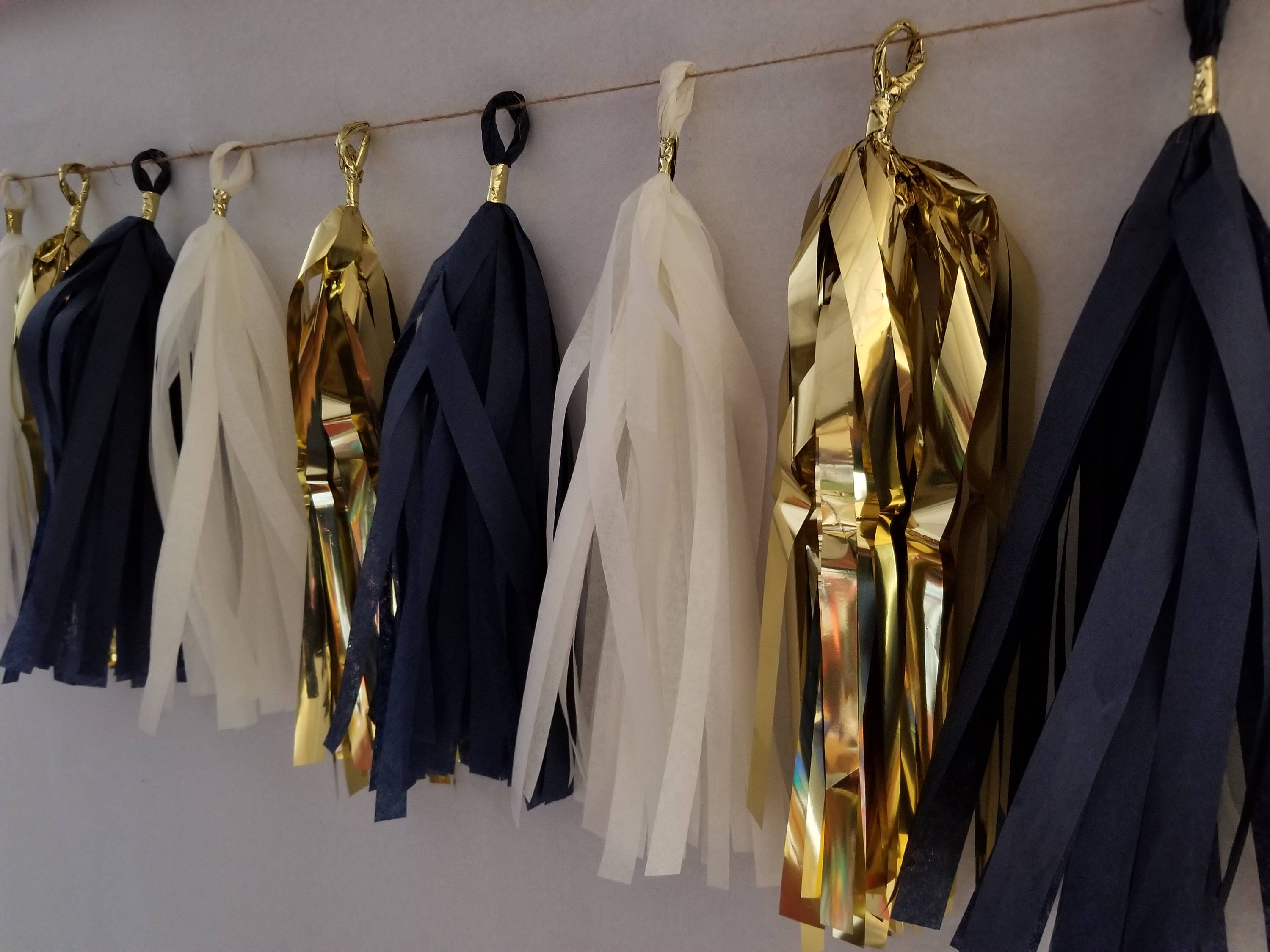 Los Angeles Rams 10 Tassel Tissue Paper Garland, La Football Party Decorations, Wedding Decor, Balloon Tassels, Banner