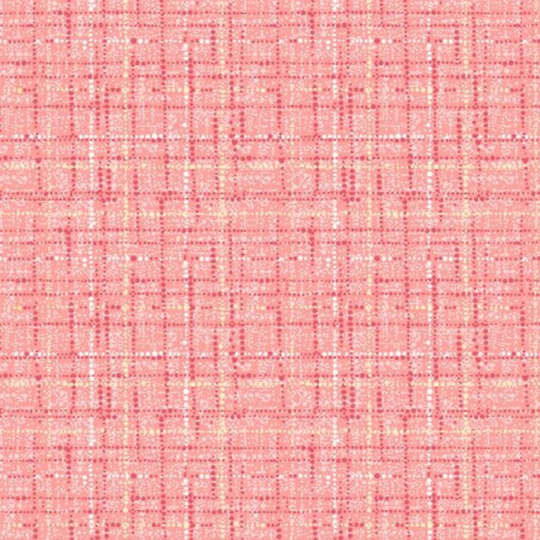 Coco ~ Apricot Textured Grid Blender Cotton Fabric, Michael Miller 100% Dark Peach Fabric