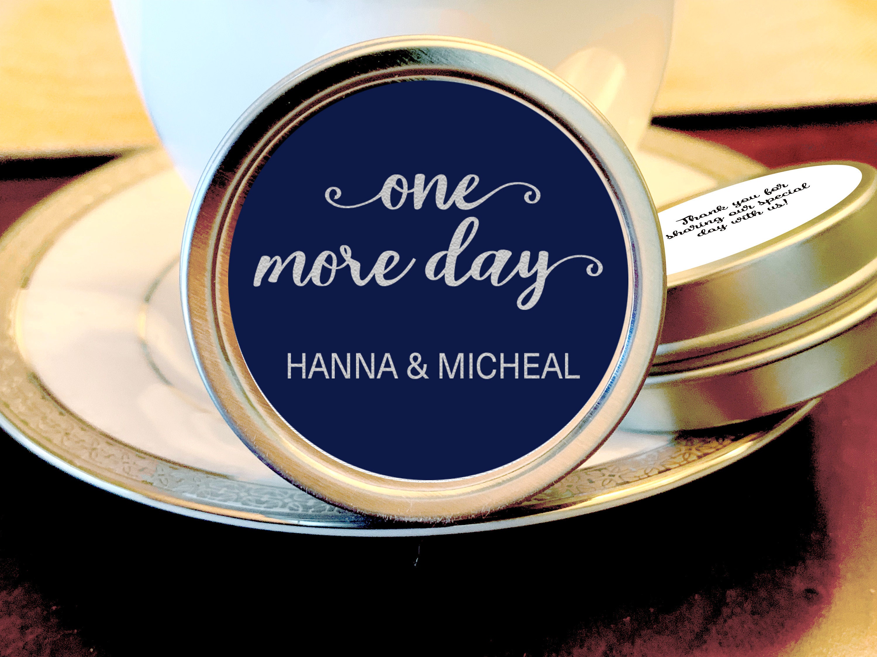 Rehearsal Dinner Favors - Mint Choose Your Colors One More Day Bridal Shower Mints Decor