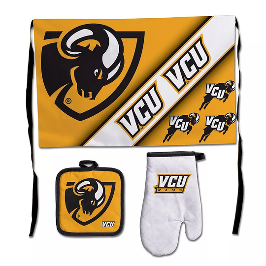 WinCraft VCU Rams 3-Piece Barbecue Set, Multicolor