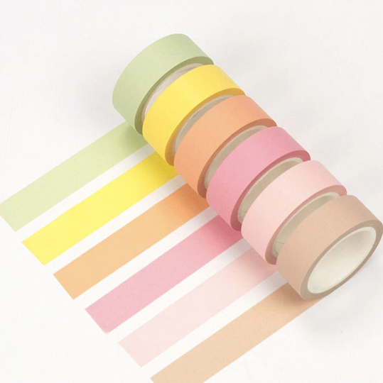 Colorful Washi Tape, Slim Tapes, Diy Decorative Student/Kid Masking School & Office Supplies, Gift For Him/Her