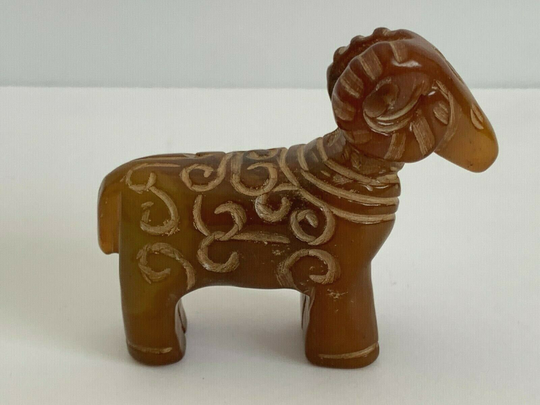 Nice Chinese Carved Stone Ram Figurine