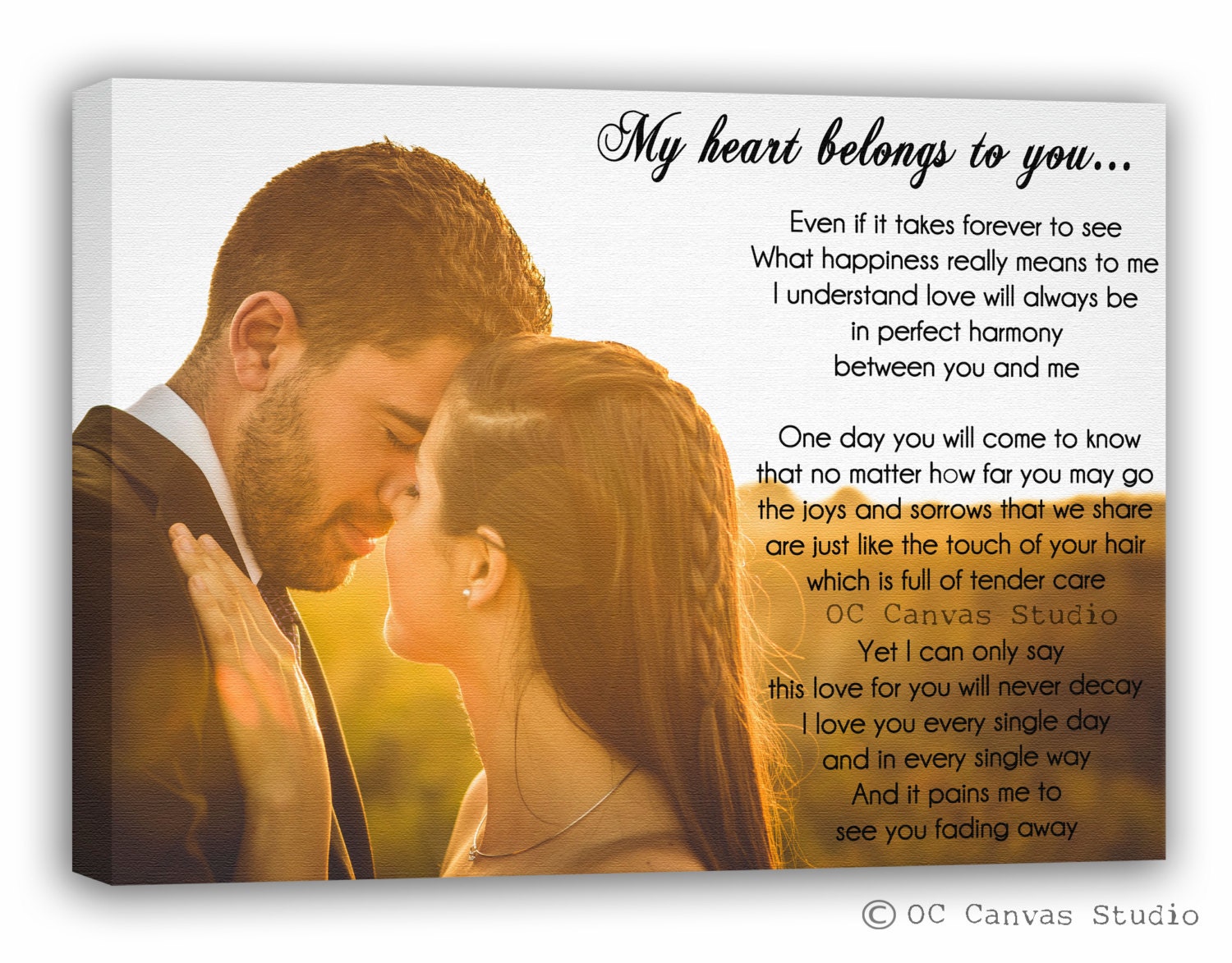 First Dance Lyrics Art, Canvas, Custom Canvas Lyrics, Personalized Song Wedding Song, Handmade Art