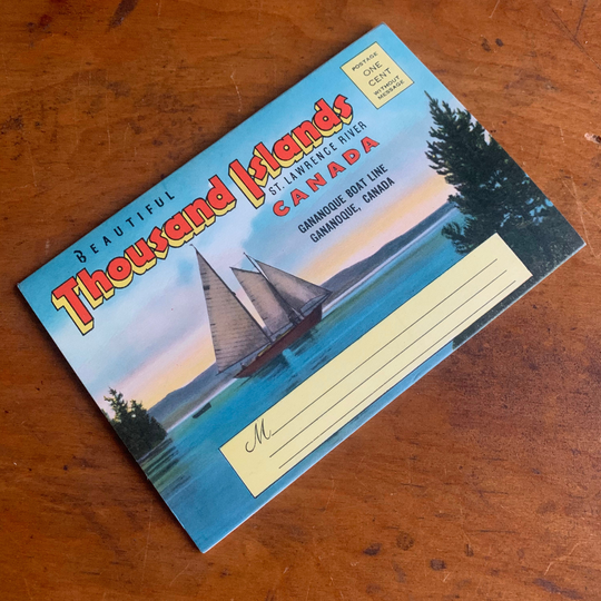 Vintage 1940S Thousand Islands Canada Souvenir Postcard Folder