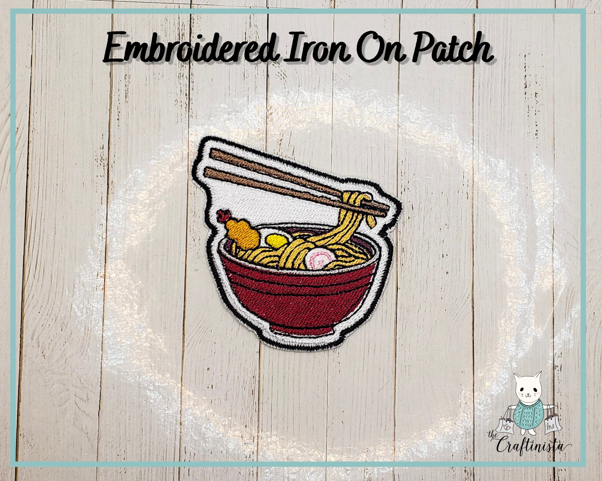 Ramen Bowl Patch, Soup Cute Gift For Friends, Art, Hat Gifts Foodies