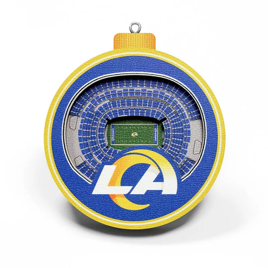 Los Angeles Rams 3D Stadium Ornament, LAR Team